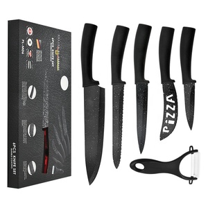 Juego de Cuchillos de Cocina con Revestimiento de Mármol, Económico - Product Image 1