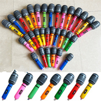 Microphones gonflables pour jeux d'imitation, jouets gonflables en forme de microphone, cadeaux personnalisés pour fêtes d'enfants, jouet gonflable pour piscine