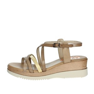 Fi2949 sandali con zeppa in vera pelle con cinturino piatto con plateau alla caviglia per l'inverno primavera estate-traspiranti e impermeabili - Product Image 1