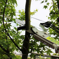 Pemangkas Pohon Teleskopik Aluminium Extentool 18ft 5.4m untuk Pemotongan dan Perawatan Cabang Tinggi, Tiang yang Dapat Disesuaikan dengan Pegangan