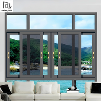 Fenêtre à battant horizontale simple en alliage d'aluminium américain, fixe, anti-ouragan, certifiée Energy Star, pour villa, salon, anti-insectes