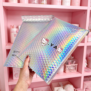 Sobre Acolchado Holográfico AaryAB, Bolsa de Envío con Impresión por Transferencia de Calor, Diseño de Logotipo Personalizado - Product Image 2