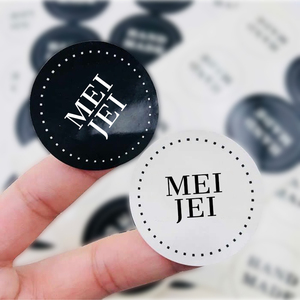 Nieuwe, populaire, op maat gemaakte, zelfklevende ronde stickers van papier, afkomstig uit Guangdong, voor het bedrukken van logo's voor kleine bedrijven - Product Image 2