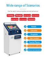 Kiosque de paiement tactile sur pied de 19 pouces avec reconnaissance faciale pour le libre-service dans les hôpitaux et les banques