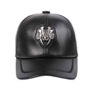 W081, parasol de cuero de piel de oveja, <span class=keywords><strong>gorra</strong></span> de camionero ajustable, gorras <span class=keywords><strong>Vans</strong></span>, sombreros cálidos para hombres al aire libre, sombreros de cuero genuino para hombres, <span class=keywords><strong>gorra</strong></span> de béisbol - Product Image 1