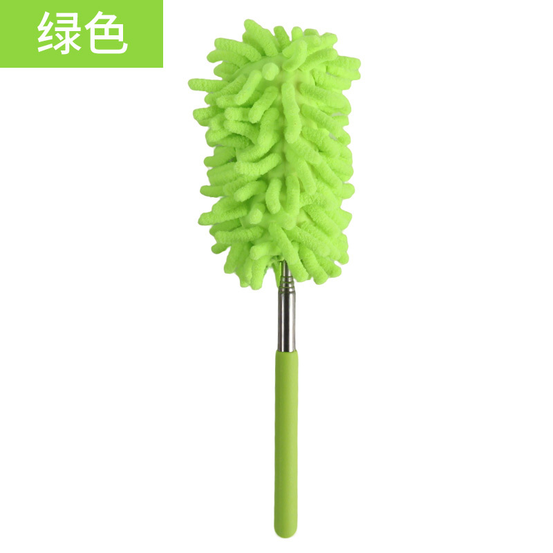 ไม้ปัดฝุ่นเชนิลล์แบบยืดหดได้ สีเขียว