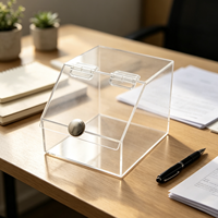 Boîte cadeau de luxe en acrylique transparent avec poignée métallique, pot à bonbons transparent pour mariage, étui décoratif pour souvenirs et événements festifs