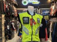 Gilet di Sicurezza ad Alta Visibilità con Doppie Strisce Riflettenti, 4 Tasche, Traspirante in Rete, per Lavori Edili, Personalizzabile con Logo