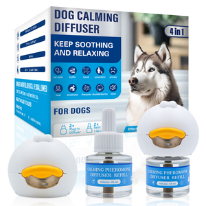 2 in 1 paket Pheromones hewan peliharaan Kit Diffuser penenang anjing 48ml isi ulang untuk kecemasan mengurangi jangkauan gonggongan - Product Image 1