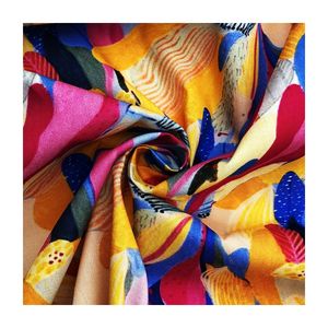 Bajo MOQ personalizado niños colorido estambres patrón 100% algodón Impresión digital tejido popelina tela para camisa <span class=keywords><strong>de</strong></span> vestir - Product Image 5