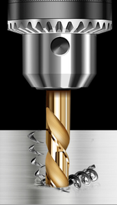 Foret à taraudage double R en acier rapide M35 HSS M2 avec revêtement TiN, personnalisable OEM, à queue hexagonale, norme DIN338, modèle 2026 - Product Image 6
