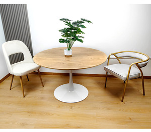 Bàn tròn/vuông nhỏ, mặt bàn đá cẩm thạch, chân kim loại, chất liệu gỗ hiện đại, dùng cho nhà bếp, quán <span class=keywords><strong>bar</strong></span>, nhà hàng, quán cà phê - Product Image 6