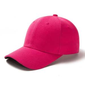 Casquette à visière rose en coton à 6 panneaux, personnalisable avec votre logo, broderie, image courante, unisexe, sport, quatre saisons, vente chaude - Product Image 5