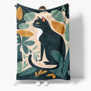 <span class=keywords><strong>Manta</strong></span> <span class=keywords><strong>personalizada</strong></span> de franela suave, cómoda y cálida, con estampado de doble cara para mascotas, <span class=keywords><strong>collage</strong></span> de gato bonito de 50x60 pulgadas, adecuada para sofá - Product Image 1