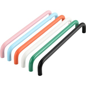 Colorful Aluminum Alloy Small Double-Bend Pull Handles for Entry for <b>Wardrobe</b> <b>Drawers</b> Kitchen Cupboards Children's Rooms - Product Image 5
