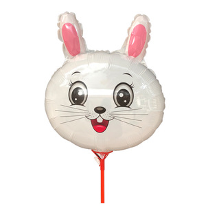 Cartoon Animal Aluminum Foil <strong>Balloon</strong> 18-Inch Handheld Free Pull-Rod Air Pump for Kindergarten School Openings Shopping Malls - Product Image 5