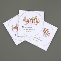 Mini autocollants personnalisés en feuille d'or, étiquettes en rouleau imperméables claires pour emballage de cadeau, autocollant privé auto-adhésif pour livre/porte