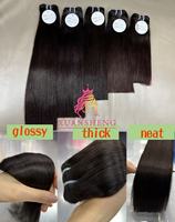 Extensions de cheveux humains brésiliens Remy vierges 100 % naturels, tissage double trame, toutes couleurs compatibles, vente en gros