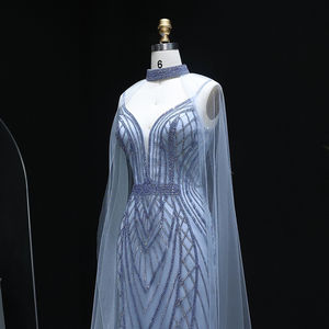 Janc ember LSZ043 Elegante blaue Strass Meerjungfrau Abend party <span class=keywords><strong>Prom</strong></span> Kleider - Product Image 3