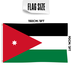 Banderas de <span class=keywords><strong>Jordan</strong></span> de 3x5 pies al por Mayor, Poliéster 68D/100D, Personalizables con Diseños de Todas las Naciones, Entrega Rápida de un Proveedor Confiable - Product Image 4