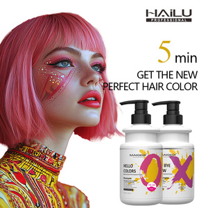 HAILU OEM/ODM Salon Hair Color Dye Color Fijación Marcas Los mejores productos de champú Envío gratis Color Herbal chino - Product Image 4