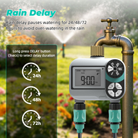 Temporizador de Riego Electrónico YAGO con Pantalla LCD de 2 Zonas, Flujo Máximo de 35L/Min, Temporizador Automático para Grifo, Kit de Rociadores y Nebulizadores