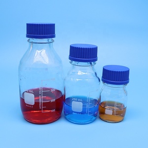 도매 실험실 붕규산 유리 화학 생화학 GL45 미디어 저장 시약 유리 병 나사 캡 - Product Image 5