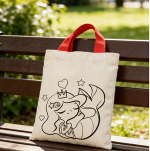 Custom Large Capacity Cotton Tote <b>Bag</b> Cat Print Cute Medium Canvas Shoulder <b>Bag</b> Cotton Handle College Shopping <b>Bag</b> Custom Logo - Product Image 3