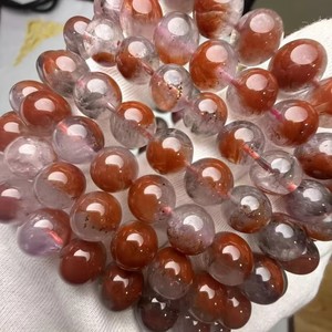 สร้อยข้อมือคริสตัลควอตซ์ Meihan Natural 7A <span class=keywords><strong>Bramble</strong></span> Rose Auralite 23 พร้อมลูกปัดทรงกลมเรียบสำหรับทำเครื่องประดับ ออกแบบ และเป็นของขวัญ - Product Image 1