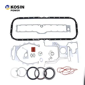 CCEC Kit Gasket Asli QSX15, Perlengkapan Perbaikan Suku Cadang Mesin, Set Gasket Bawah 4955590 untuk Cummins