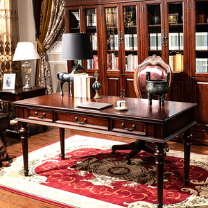 خزانة كتب خشبية بسيطة وأنيقة على الطراز الأمريكي الحديث مع أبواب زجاجية ورفوف قائمة بذاتها للمنزل والمكتب والمدرسة - Product Image 5