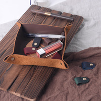supérieure organisateur de bureau artisanal | Plateau de rangement de cadeau d'entreprise de luxe avec boutons-pression