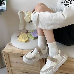 Ankle <b>Socks</b> Women Solid Color Breathable Sweat Absorbent Casual Summer Style Youth Fashionable Light Weight <b>Socks</b> - Product Image 3