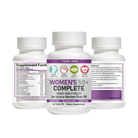 Suplemen Multivitamin Lengkap Wanita All in One Multimineral Tablet Vitamin C Mendukung Energi Seluler untuk Kesehatan Wanita