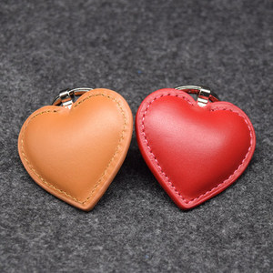 Bán buôn tùy chỉnh cá nhân thời trang mới đổi mới hình trái tim PU tim xe vòng chìa khóa - Product Image 2