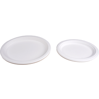 Assiette ronde de 10 pouces en fibre de canne à sucre, certifiée BPI, à base de plantes, biodégradable