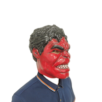 Casque Hulk Rouge en Latex Vente en Gros Masques Réalistes Cosplay Nouveau Costume de Super-Héros Avenger pour la Fête d'Halloween