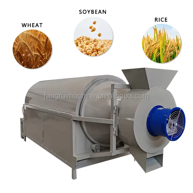 Công suất lớn nông nghiệp Trống máy sấy ngô hạt Máy sấy sinh khối cát Trống máy sấy