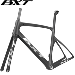 Cuadro de Bicicleta de Carretera BXT Ful de Carbono 700C con Frenos V-Brake, Compatible con Desviadores <span class=keywords><strong>Di2</strong></span> y Mecánicos - Product Image 3