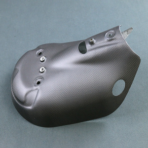 Per DUCATI 1299 959 V2S, copertura modificata per tubo di scarico in fibra di carbonio a secco, isolamento anti-scottatura 2020+ - Product Image 4