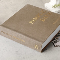 Álbum de Fotos Personalizado de Lino con Fundas para 200 Fotos de 4x6 para Bodas, Aniversarios y Recuerdos Familiares