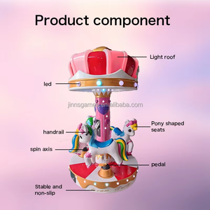Carnaval Merry-Go-Round Carrousel Indoor Kids Amusement Ride au centre commercial <span class=keywords><strong>Manege</strong></span> d'affaires en fibre de verre à vendre - Product Image 4