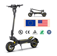 Livraison gratuite UE/US OOTD T10 Scooter électrique pliable tout-terrain pour adultes, 11 pouces, batterie lithium 48V, E-Scooter