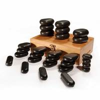 Ensemble de 22 mini pierres de massage corporel pierres de massage chaudes pierres de massage énergétiques