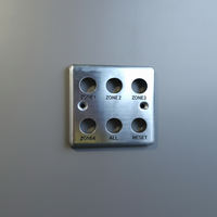 Placa de Identificación Giratoria Moderna de Acero Endurecido y Plateado, con Número de Serie/Llave, Antipérdida, para Uso en Mesa, Estilo Feng Shui