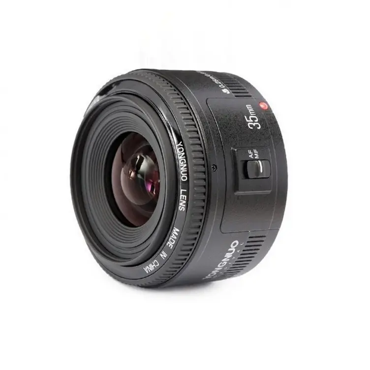 Lente de cámara de alta calidad yn35 mm F2.0 lente principal estándar de gran apertura de enfoque YONGNUO DSLR lente de cámara para lentes Canon para Nikon
