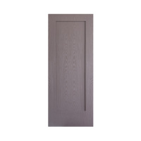 Porte d'entrée en fibre de verre pré-montée, minimaliste, étanche, standard US/UK, avec cadre en PVC, pour villa et appartement