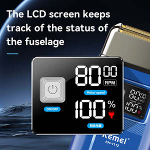 <span class=keywords><strong>Afeitadora</strong></span> Eléctrica <span class=keywords><strong>Kemei</strong></span> KM-1112 IPX6 Resistente al Agua para Hombre, Máquina de Afeitar Eléctrica para Barba y Cara, Máquina de Afeitar para Cabeza Calva para Hombre, Afeitado en Seco y Húmedo - Product Image 3