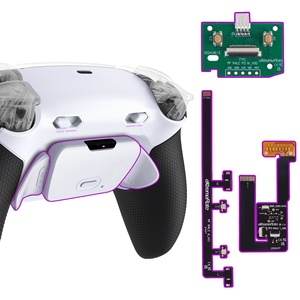 ชุดปุ่มหลังแบบยางสีขาว-ดำ-ขาว RISE Plus Max Back Paddle Kit พร้อมปุ่มหยุดแบบคลิกสำหรับกล่องคอนโทรลเลอร์ - Product Image 1