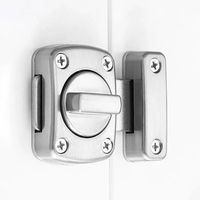 Serrure de sécurité moderne double face pour meubles, déverrouillage sans clé par empreinte digitale, loquet antivol pour porte d'armoire, rotation à 180°, en zinc